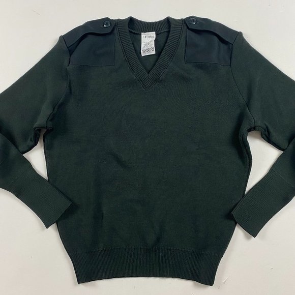 NWOT Logistik Military Commando Sweater Men's Large Green Made in Canada - Picture 6 of 9
